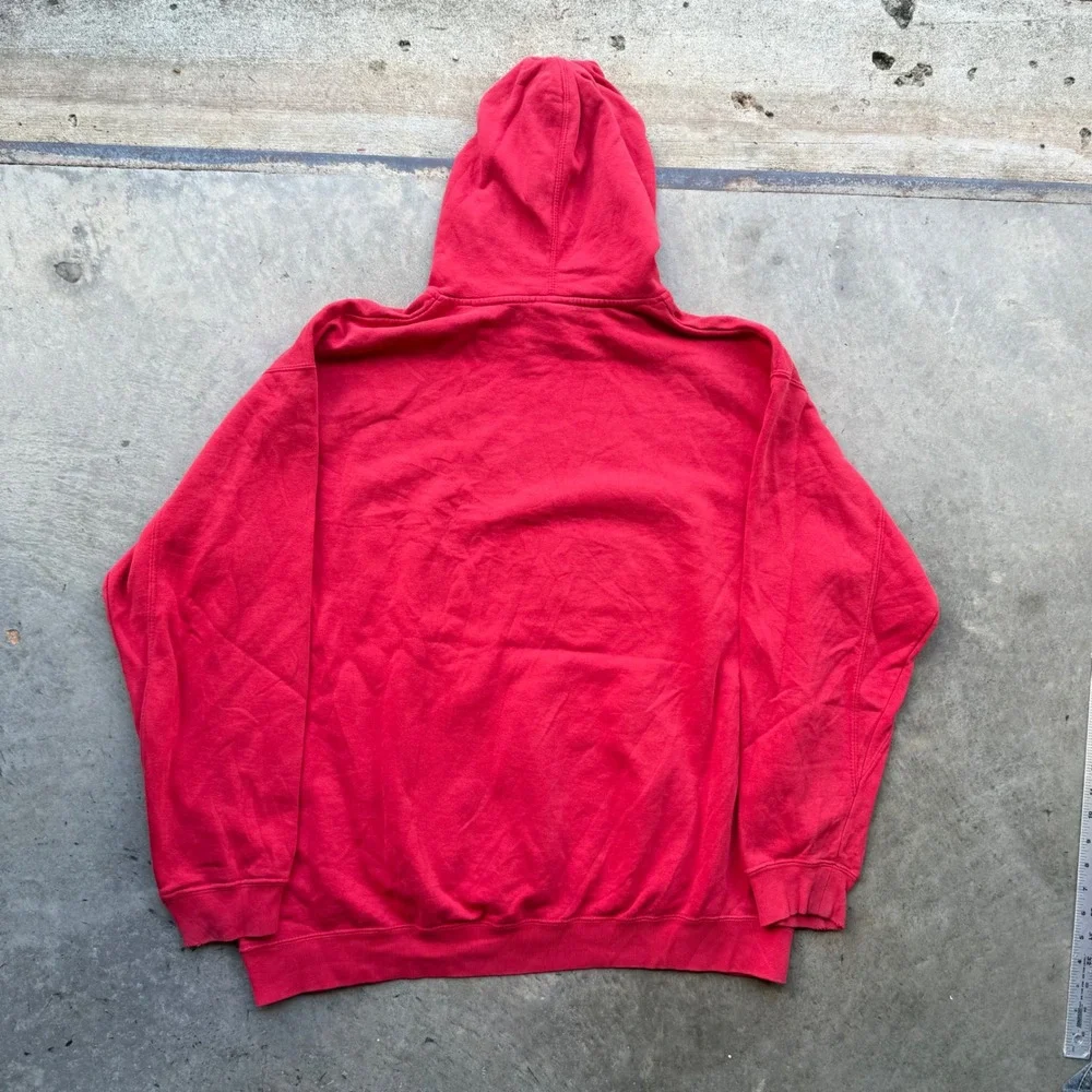 NFL Team Apparel Boston Patriots AFL 50th Anniversary Hoodie Red Mens XL VTG